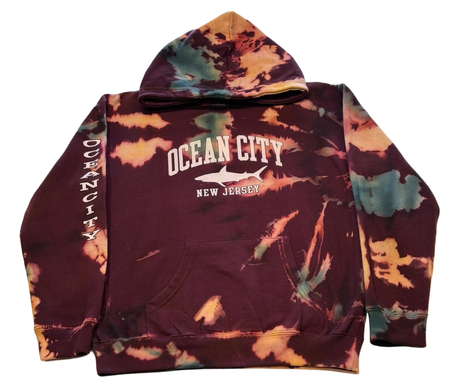 REMIXED OCEAN CITY NJ HOODIE (KIDS LARGE)