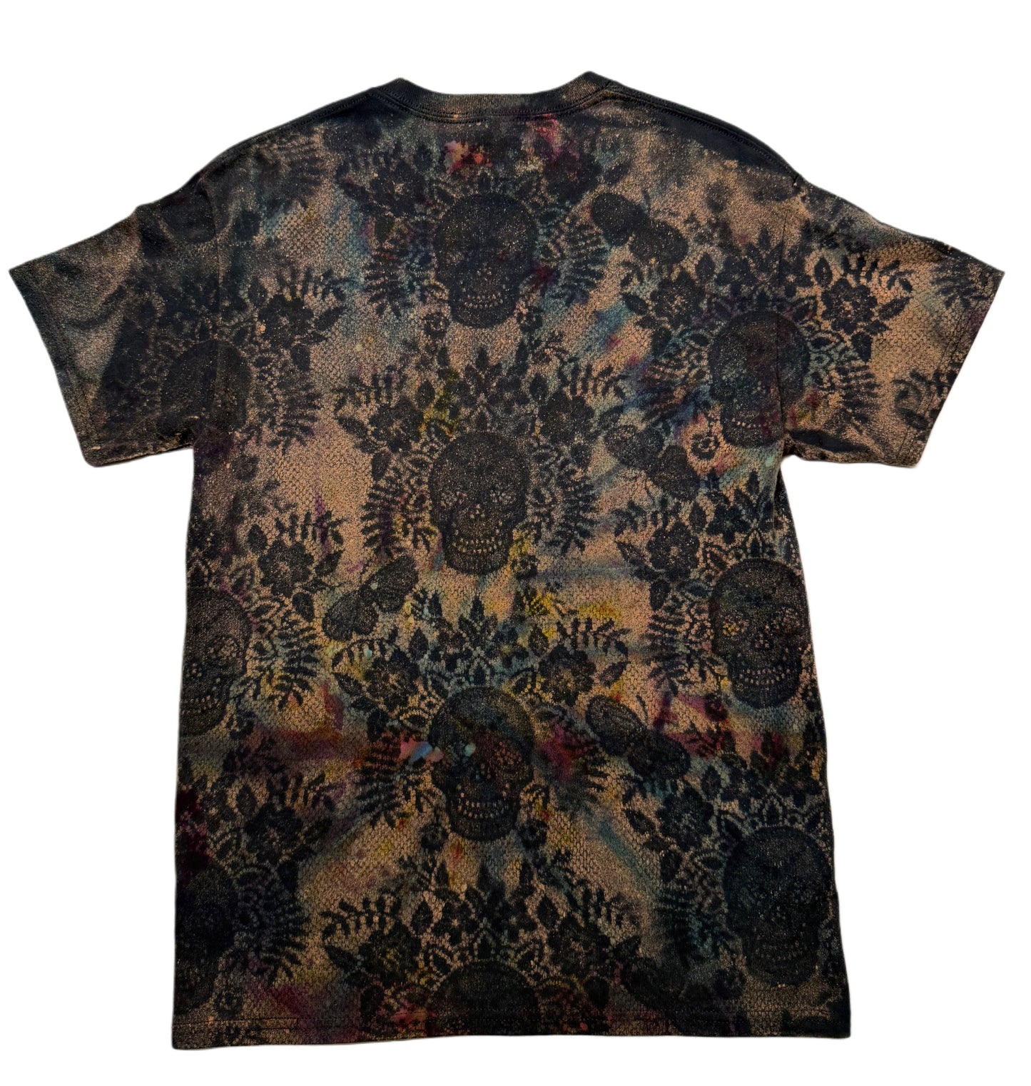 OG SKULL BLUE & PURPLE REVERSE TIE DYE (MEDIUM)