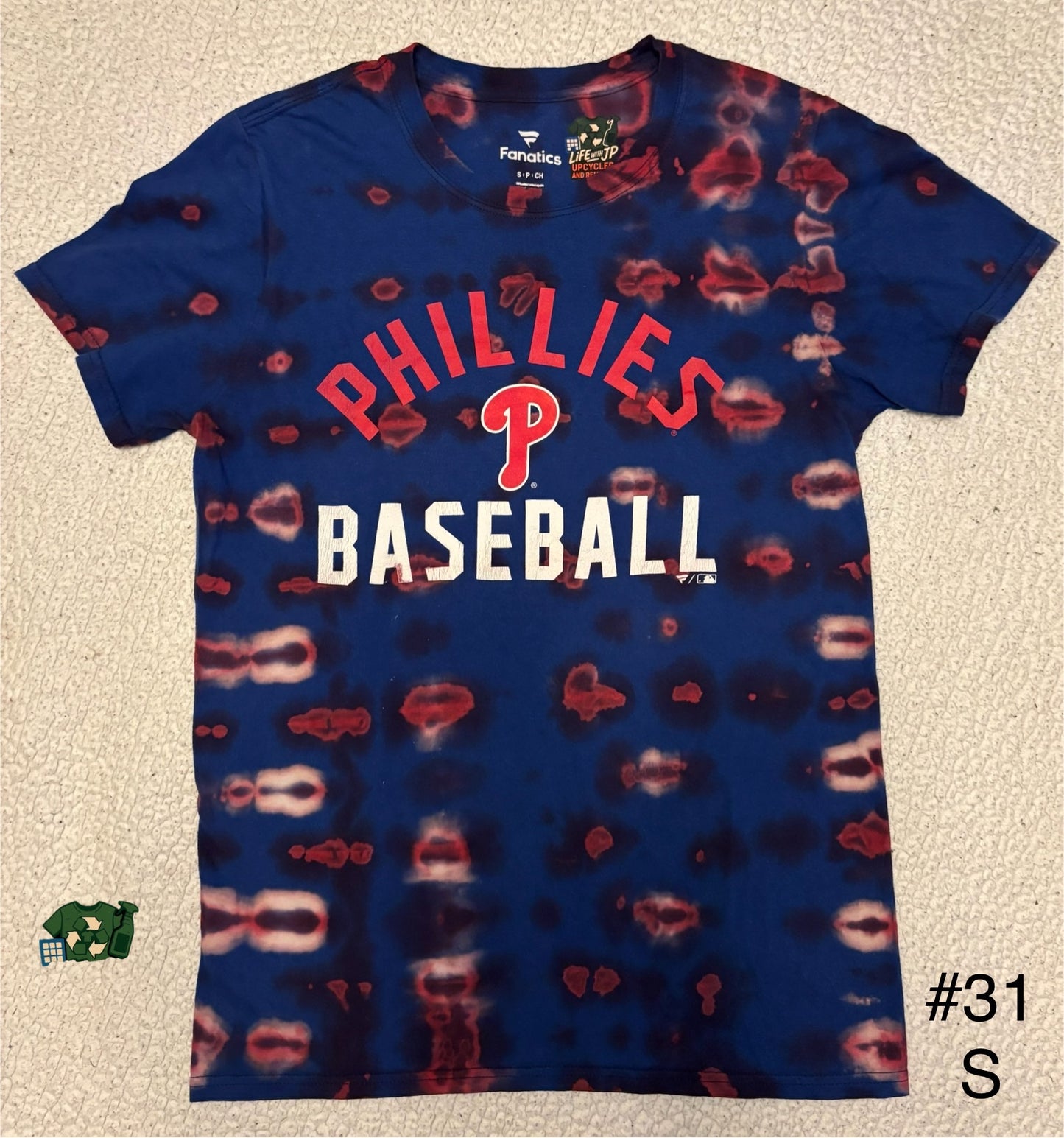UpCycled Phillies Baseball (Small)