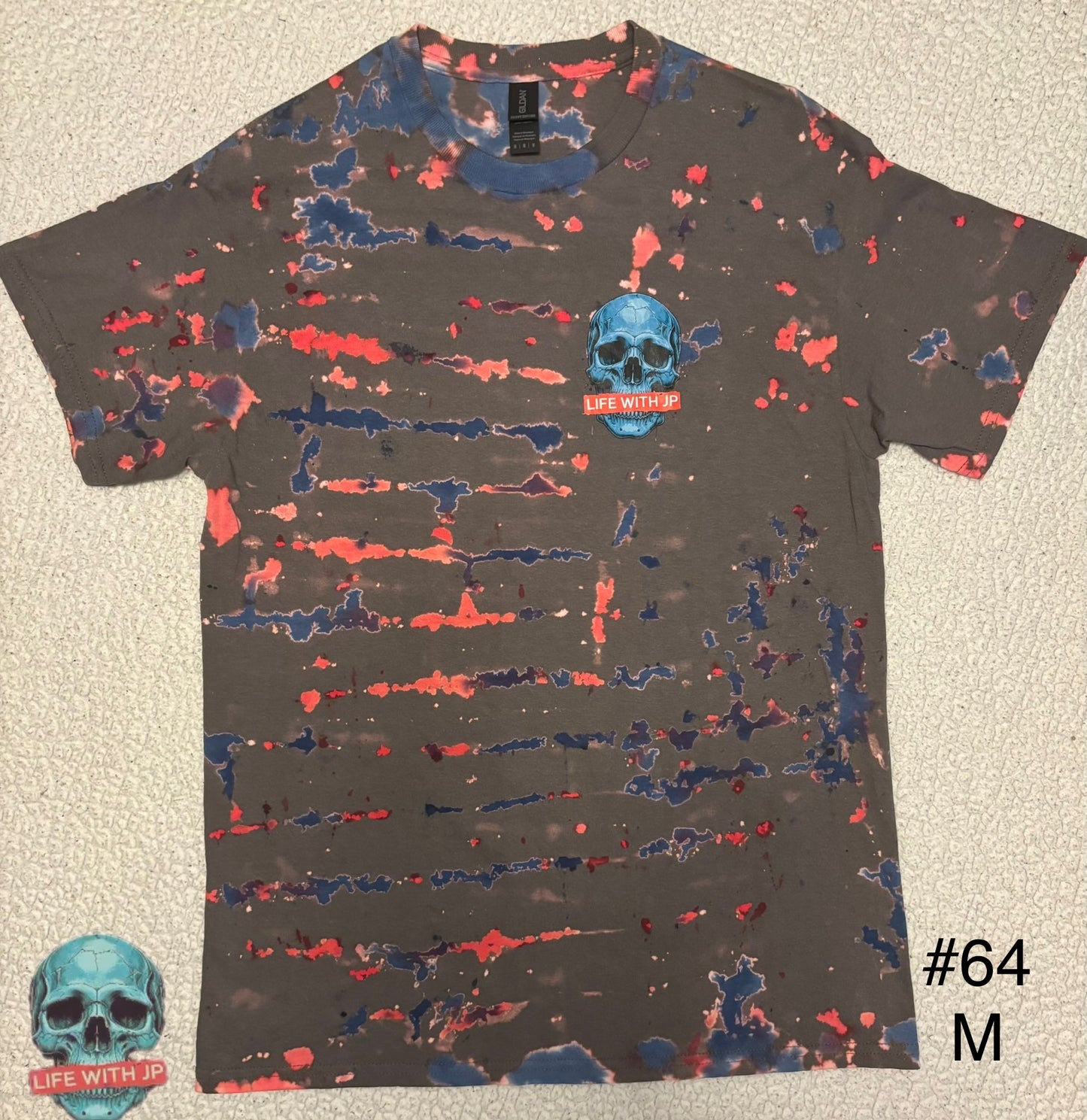 Remixed Life With JP Skull Charcoal(Medium)