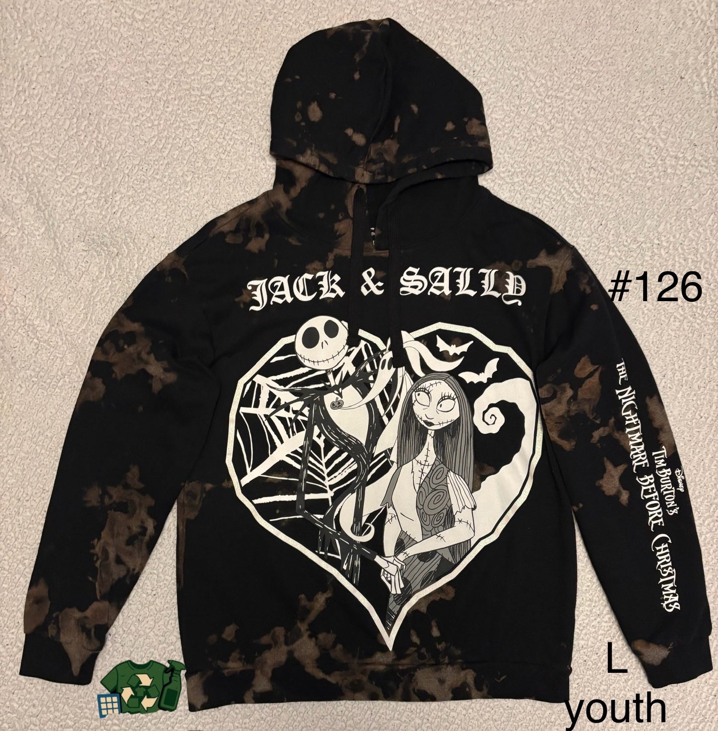 REMIXED NIGHTMARE BEFORE XMAS (YOUTH LARGE)