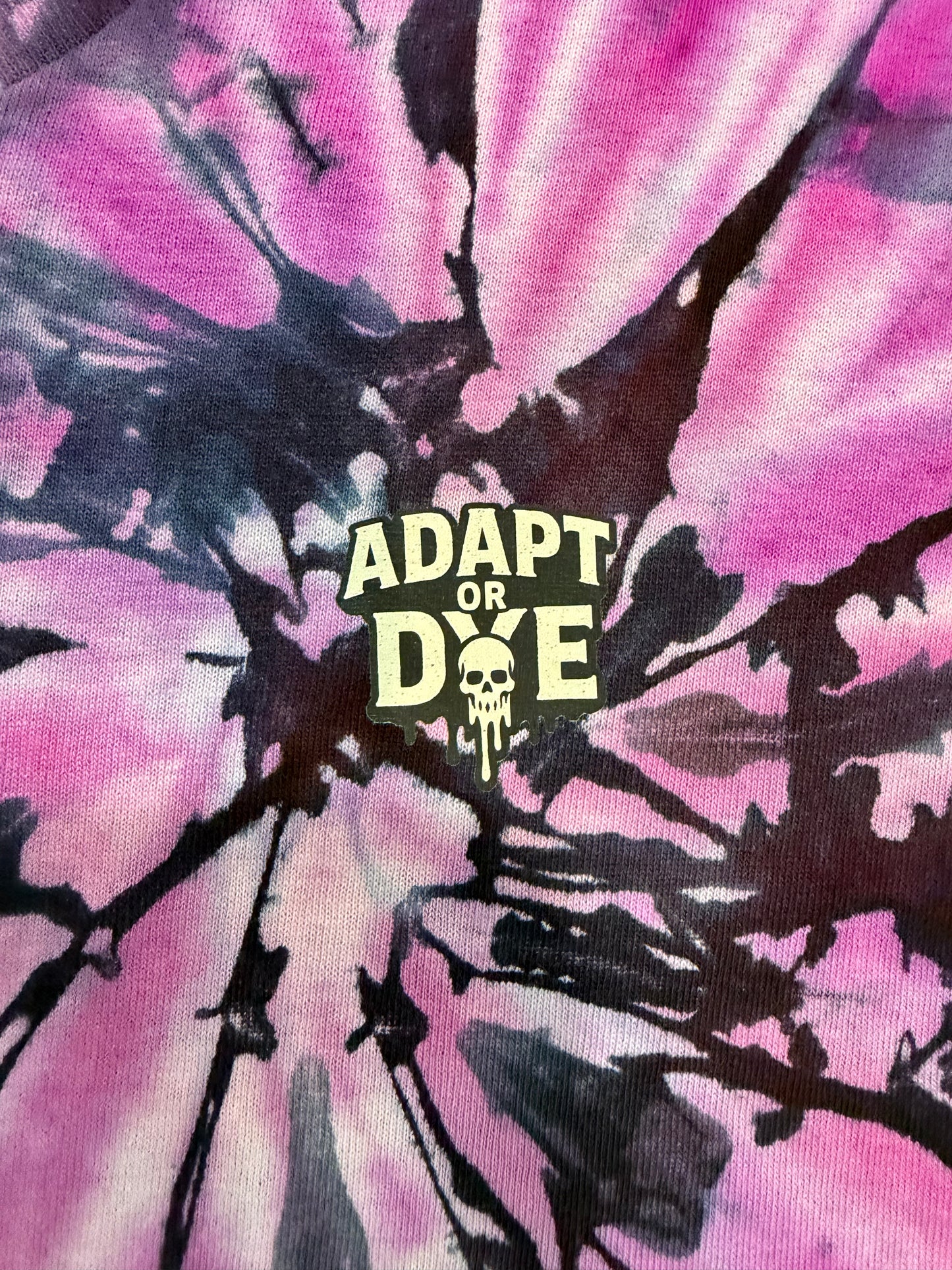 Womens Tie Dye Vneck (purple) small
