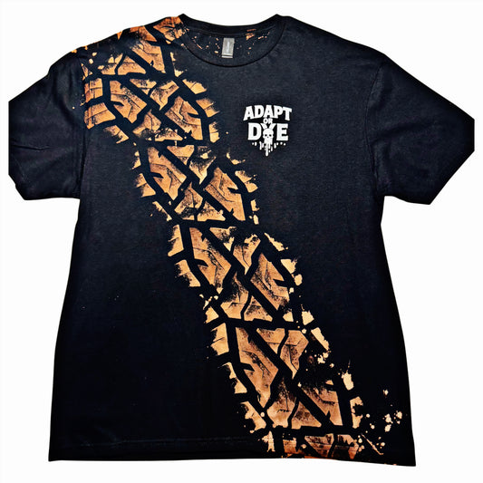 TIRE PRINT / ADAPT OR DYE LOGO (WHITE )