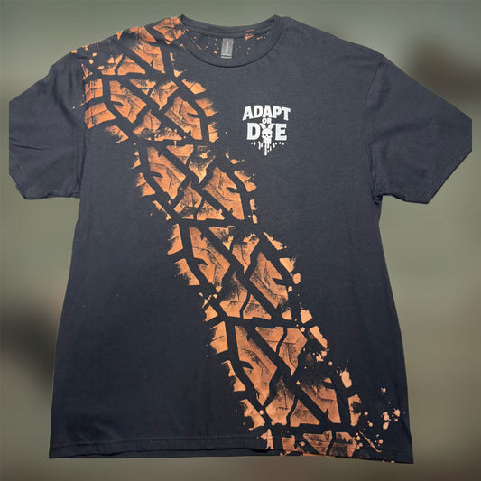 TIRE PRINT / ADAPT OR DYE LOGO (WHITE )