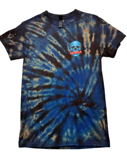 OG SKULL BLUE REVERSE TIE DYE (SMALL)