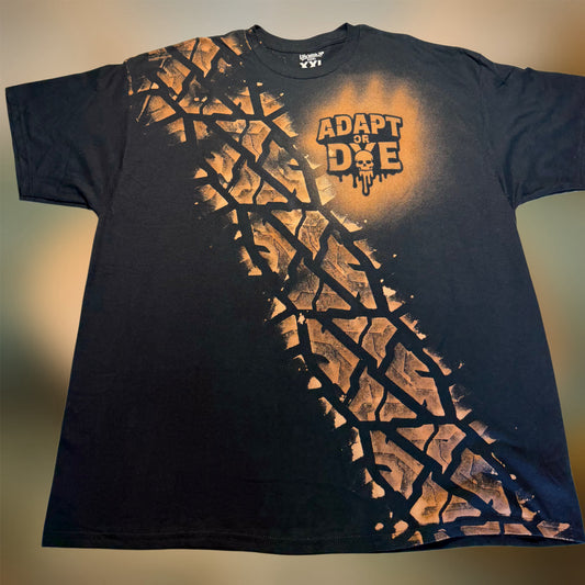 TIRE PRINT / ADAPT OR DYE BLEACH
