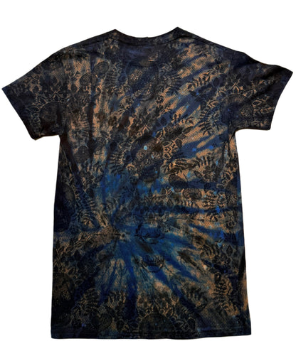 OG SKULL BLUE REVERSE TIE DYE (SMALL)