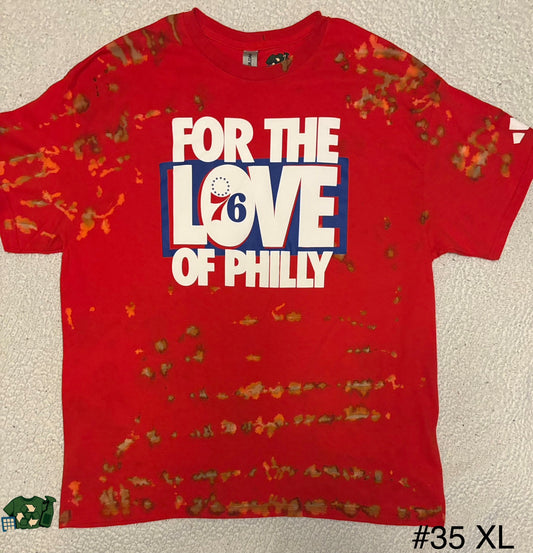 UpCycled 76ers “For the Love of Philly”(XL)