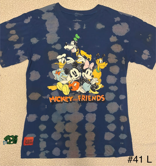 UpCycled Mickey & Friends Tee(Large)