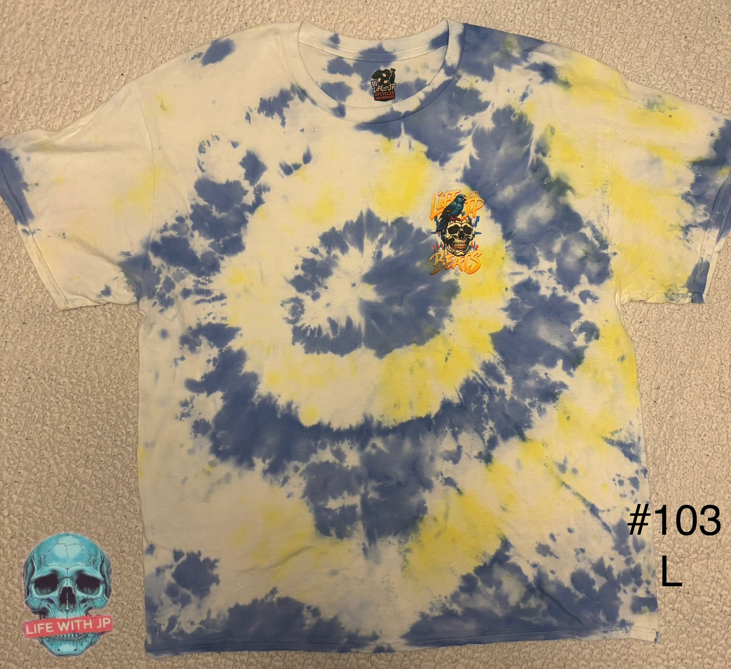 LWJP TIE DYE (SKULL AND BIRD)LARGE