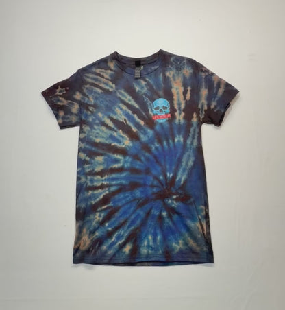 OG SKULL BLUE REVERSE TIE DYE (SMALL)