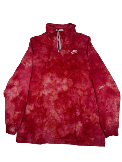 NIKE REMIX PULL OVER (SMALL) HAND DYED ONE OF ONE (RED)